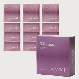 Arocell Super Collagen Mask Pack Choi Hwa-jeong Pack Actress Glowing Pack Home Shopping Moisture Glowing Mask 12 sheets / 아로셀 슈퍼콜라겐 마스크팩 최화정팩 여배우 쫀광팩 홈쇼핑 수분 광채 마스크 12매