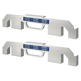 2PCS 6-in-1 Framing Tools, Set – Fits 12/14/ 16/18/20/24 Stud Spacing – Adjustable Cast Aluminum Wood Framing Jig – Heavy-Duty, Rust-Resistant, Portable, Precision Carpenter Jig