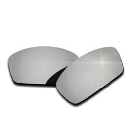 Polarized Replacement Lenses for Oakley Square Whisker - Silver Mirrored Coating