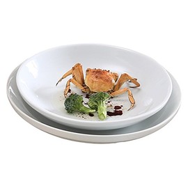 Yanco AC-12-S ABCO 12" Salad/Pasta Bowl, 62 oz Capacity, Porcelain, Super White, Pack of 12