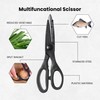 HiFEN® Black Stainless Steel Kitchen Scissors - Steel Scissors with
