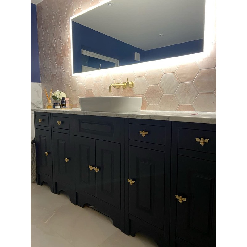 Brass bee 2 x Solid Drawer Knob Handles | Drawer