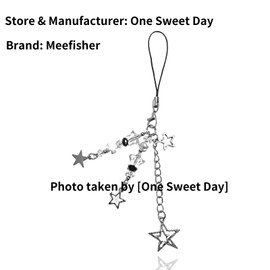 Meefisher Cute Star Phone Charm Aesthetic Accessories Lanyard String for Bag Purse Backpack Wallet Pendants Decor (Style 5- Star)
