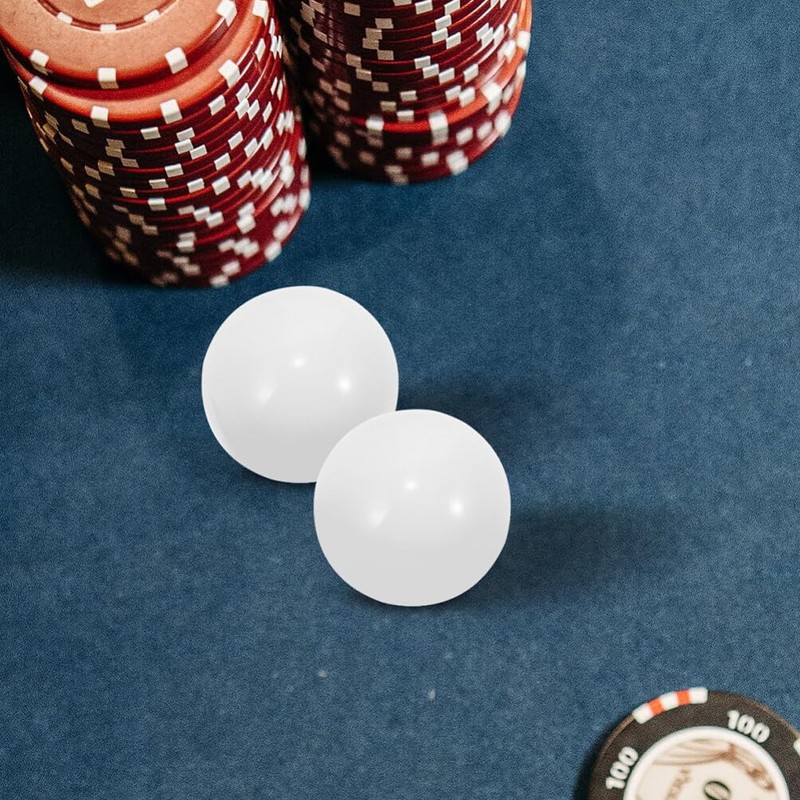 Abaodam Roulette Wheel Beads Replacement Set 5Pcs White Round Ball