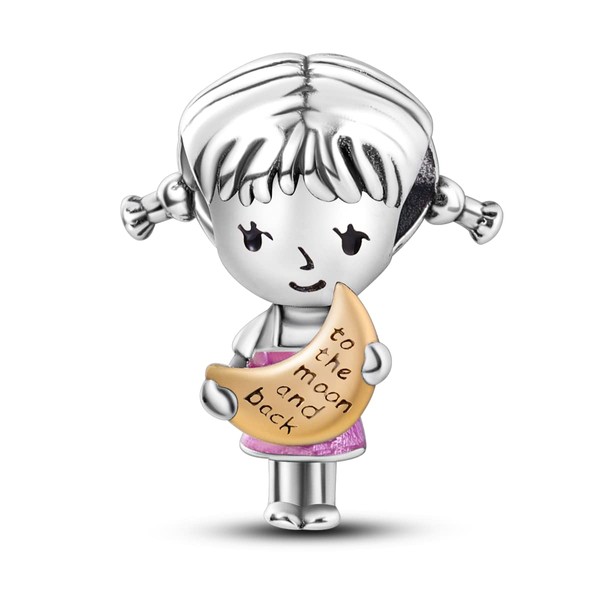 MULA 925 Sterling Silver Charms for Bracelets and Necklaces Lucky