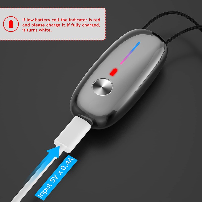 Portable Air Purifier,Timeage Personal Air Purifier Necklace, Wearable Mini Air