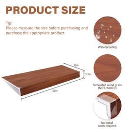 Wire Rack Covers, Shelf Covers for wire Shelving, 32*12 Inch Easy to Cut Closet Wire Shelf Covers-0.31 inch Thick(Not Wood) Moisture Resistant Durable Shelves Cover, Easy Install for Pantry, Kitchen