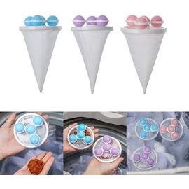 1Pc Pet Hair Remover for Laundry, 2025 Floating Hair Filtering Mesh Removal, Reusable Catcher Washer Machine, Filter Cleaning Mesh Bag Dog Cat Hairs (Purple)