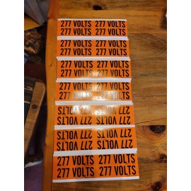 Brady Lot Of 30 Brady Voltage & Conduit Markers 277 Volts Decals Labels #6GX49