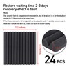 Focusound 24 Pack Acoustic Foam Panels 1" x 12" x