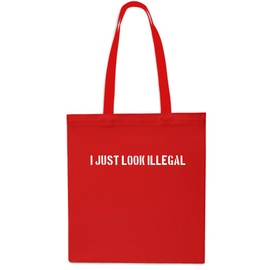 Daytripper I Just Look Illegal Tote Shopping Gym Beach Bag 42cm x38cm, 10 litrest-Small-Red