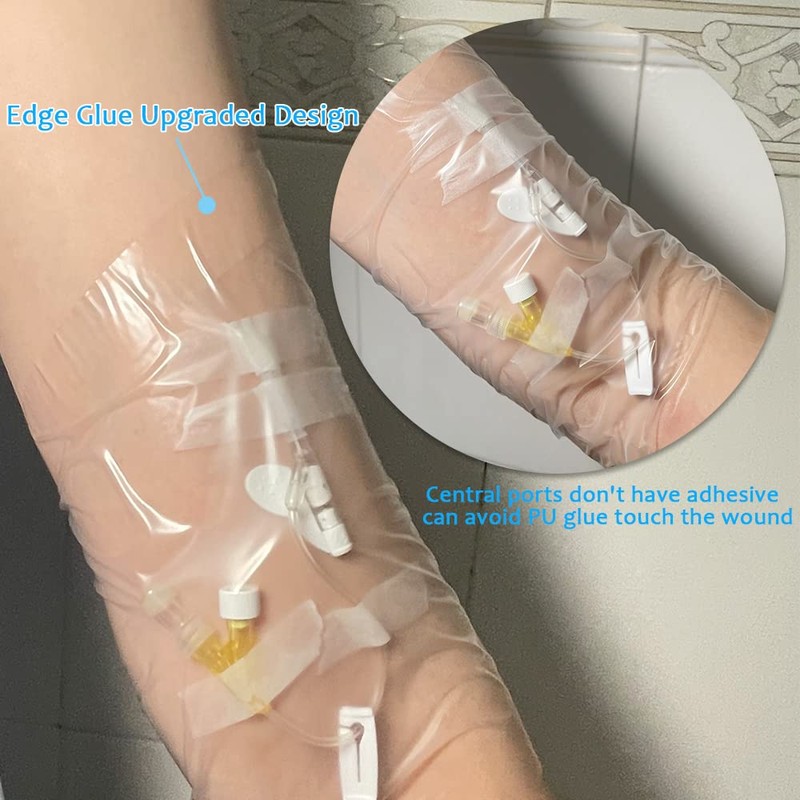 PICC Line Bandage Protector Shield for Shower - Transparent Film
