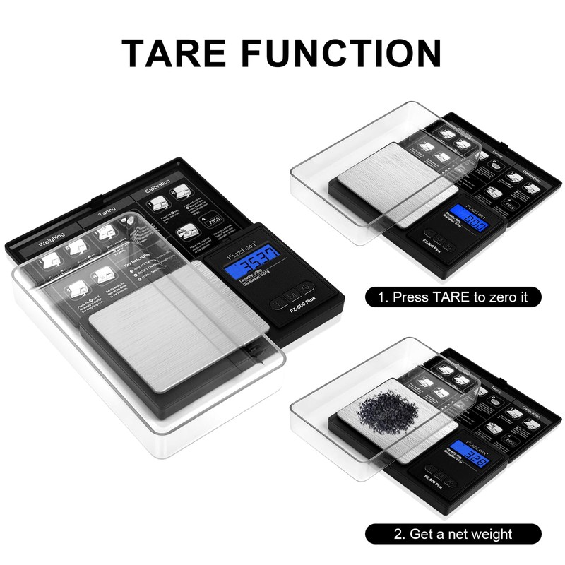Fuzion Digital Pocket Gram Scale .01 Gram Accuracy, 500g Small