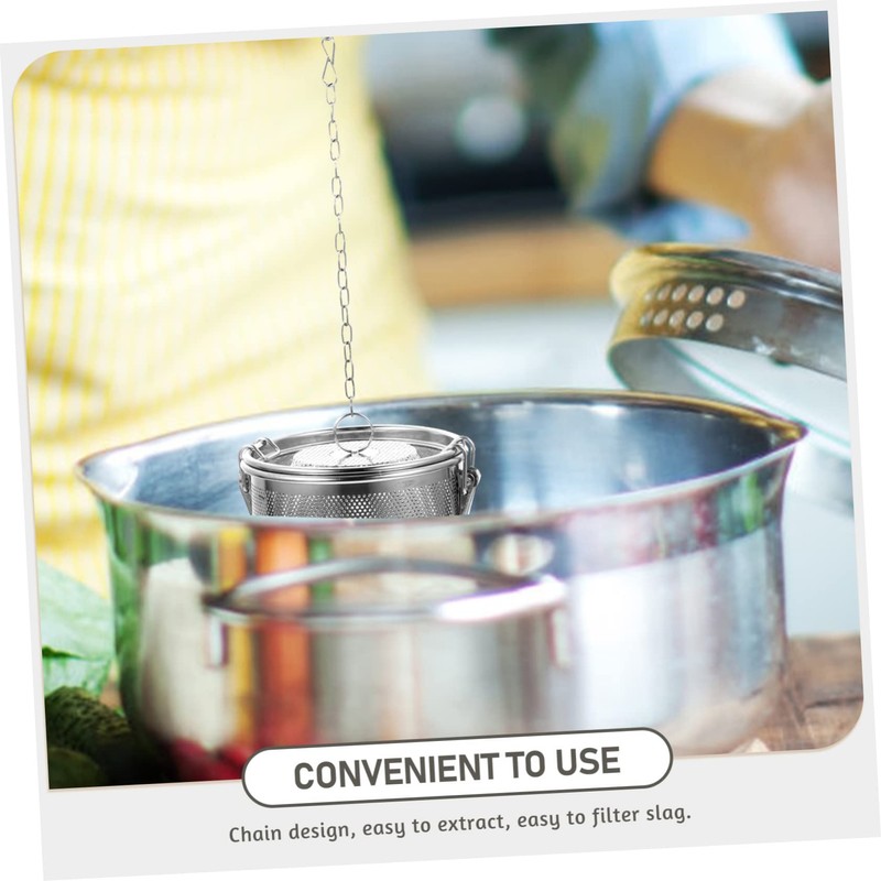 OHPHCALL Household Seasoning Infuser Pot Stewed Strainer for Soup and