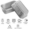MOACOCK 100 Pack 1Lb Aluminum Mini Loaf Baking Pans, 6”