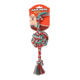 Mammoth Flossy Chews Color Monkey Fist Ball with Rope Ends