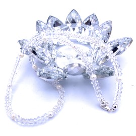 Rock Crystal Jewellery Necklace with Freshwater Pearls Clasp 925 Sterling Silver Model Number 255A, Gemstone, Crystal