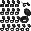 Hotop 100 Pieces Hinged Screw Cover Caps Plastic Shutter Screw
