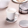 LIFVER Coasters - Coasters Set of 6 - Grey Coasters