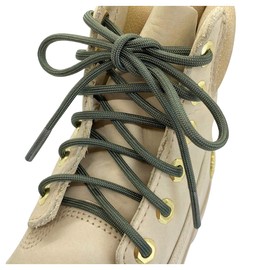 Mercury + Maia Honey Badger Survival Paracord Boot Laces - 7 Strand Nylon Core - Made in USA (40 inches, Olive Green, 2 Pairs)