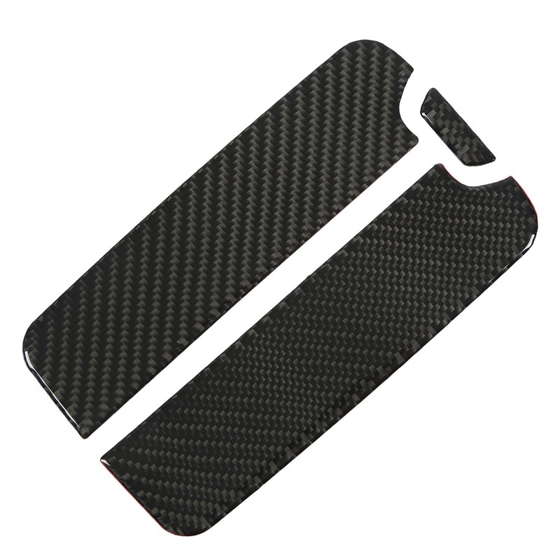 Rear Armrest Box Panel Trim Real Carbon Fiber Decoration Replacement