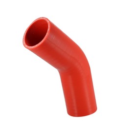 REPAIROCK 60mm 2.36" ID 45 Degree Silicone Reducer Hose Silicone Hose Coupler Intercooler Tube Red for Car Intercooler Intake Piping Auto Replacement Parts