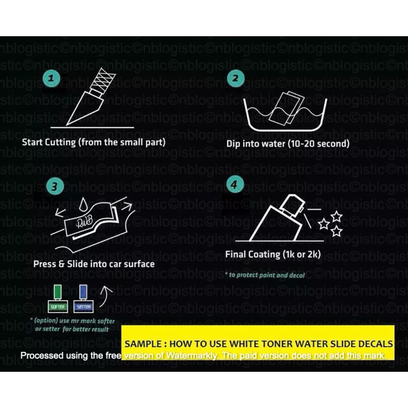 Hot Wheels '67 Camaro Custom WaterSlide Decal for hot wheels