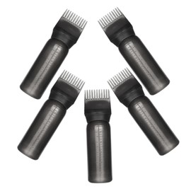 minkissy 5pcs Small Hair Dye Bottles for Applicator 160ml Black Hair Care Comb Bottle with Scale Essential Oil Dispenser