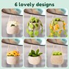 Karsspor Beginner Crochet Kit - 6 PCS Hanging Potted Plants