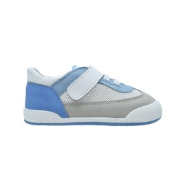 GEORGIE BOY Tenis para Bebé BLANDITOS de Piel. Primeros Pasos. Calzado Respetuoso (Azul, Sistema Tallas Calzado JP, Niño (0-5 años), Medición, 16.0 cm)