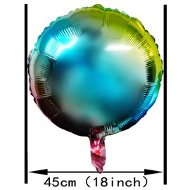 18inch Green Round Foil Mylar Balloons Tropical Jungle Safari Birthday Baby Shower Wedding Summer Hawaiian Party Favors Balloons Decorations, 25pc