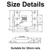 4pcs Solid State Relay Fixed Clamp for 35mm DIN Rail