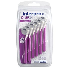 Interprox Plus Interdental Brushes Purple Maxi Pack of 6 (3 x Pack of 6)