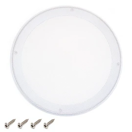 Fielect 9inch /225mm Speaker Grill Mesh Decorative Circle Woofer Guard Protector Cover Audio Accessories White Metal Trim
