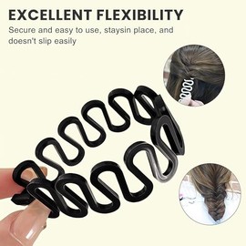 6PCS Hair Braiding Tool Hair Styling Accessories Kit Womens Hair Styling Clip DIY French Hair Braiding Tool Roller Bun Maker French Centipede Braiders