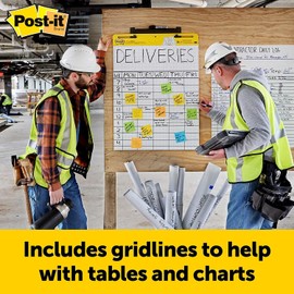 Post-it 560VAD4PK Easel Pad,Self-Stick,Faint Grid,30 Sheets,25-Inch x30-Inch,4/CT,WE