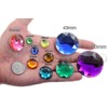 43mm Large Flat Back Round Acrylic Rhinestones Plastic Circle Gems