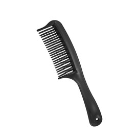 GLIDESMOOTH Detangling Hair Comb, Double Row Tooth Hair Comb Hairdressing Styling Tool for Curly Hair, Black, 7.87"x1.77" Beauty