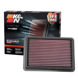 K&N Filtro de Aire de Motor de Alto Flujo, Lavable, para Mazda 3/CX-30/CX-50 2019-2025, 33-5096