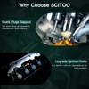 SCITOO 3 ignition coils with 6 iridium Spark Plugs for
