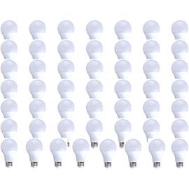 Simply Conserve 9 Watt (60W Equiv) Dimmable Energy-Efficient A19 LED Light Bulbs, 50-Pack Bulk, Daylight White 5000 Kelvin, 800 Lumen, 120 Volts, 25000 Hour, Quick Easy Install