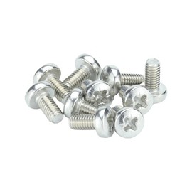 M5 (5mm x 12mm) Pozi Pan Head Machine Screws - A2 Grade Stainless Steel (Pack of 20)