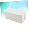 KOMBIUDA Plastic Power Cord Storage Box for Home Office Cable