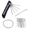 JAWUZ 20 in1 Schlüssellochsperrer türöffnungswerkzeug schlüsseldecoder Lockpicking Set profi steinschleuder