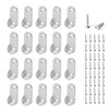 20 Pack Oval Closet Rod End Supports, Dveda Closet Rod