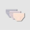 JAJU [JAJU] Women Modal Rib Hip Hugger Panties 3-Pack_Beige