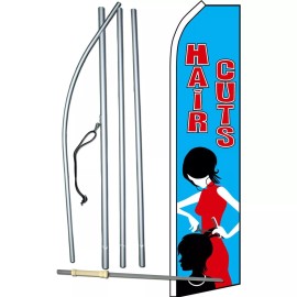 NeoPlex Hair Cuts Complete Swooper Flag Bundle