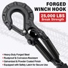 HOKINETY Synthetic Winch Rope Kit - 1/4" x 50' 10000