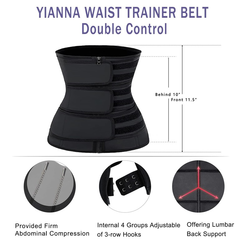 YIANNA Latex Waist Trainer for Women Tummy Control Jsculpt Sweat