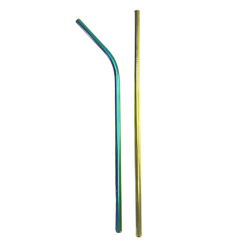 GIPEL Popotes de Acero Inoxidable Reusables - Set de 2